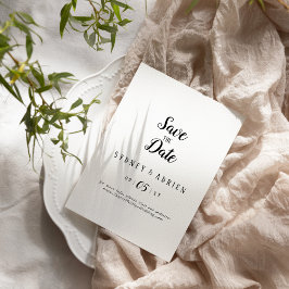 Einfache Minimalistische Hochzeit speichern Sie da Save The Date