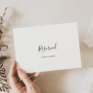 Einfache Minimalistische Hochzeit vorbehalten