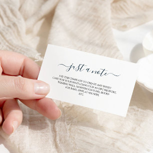 Einfache minimalistische Hochzeitseinlagekarte Begleitkarte
