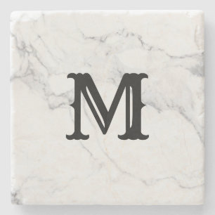 Einfache Minimalistische Initialbuchstabengestaltu Steinuntersetzer