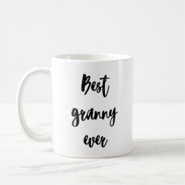 Einfache Minimalistische Kalligrafie Beste Granny Kaffeetasse
