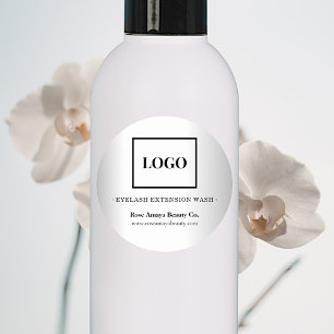 Einfache Minimalistische Logo-Beauty-Produktkennze Runder Aufkleber