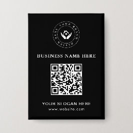 Einfache Minimalistische Logo- und Textwerbung Button