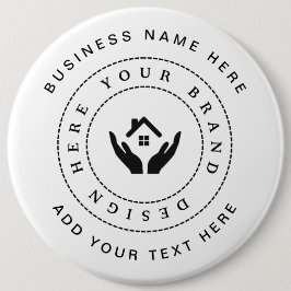 Einfache Minimalistische Logo- und Textwerbung Button