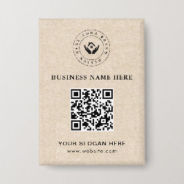 Einfache Minimalistische Logo- und Textwerbung Button