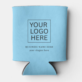 Einfache Minimalistische Logo- und Textwerbung Dosenkühler