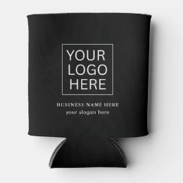 Einfache Minimalistische Logo- und Textwerbung Dosenkühler