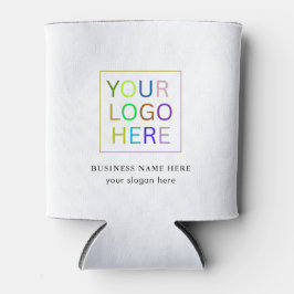 Einfache Minimalistische Logo- und Textwerbung Dosenkühler
