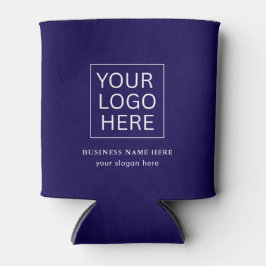 Einfache Minimalistische Logo- und Textwerbung Dosenkühler