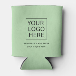 Einfache Minimalistische Logo- und Textwerbung Dosenkühler