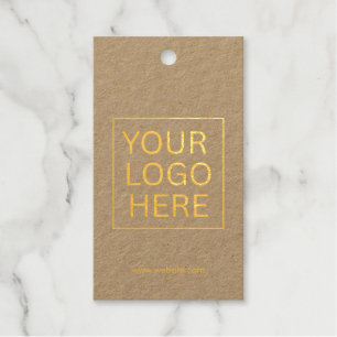 Einfache Minimalistische Logo- und Textwerbung Geschenkanhänger
