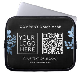 Einfache Minimalistische Logo- und Textwerbung Laptopschutzhülle