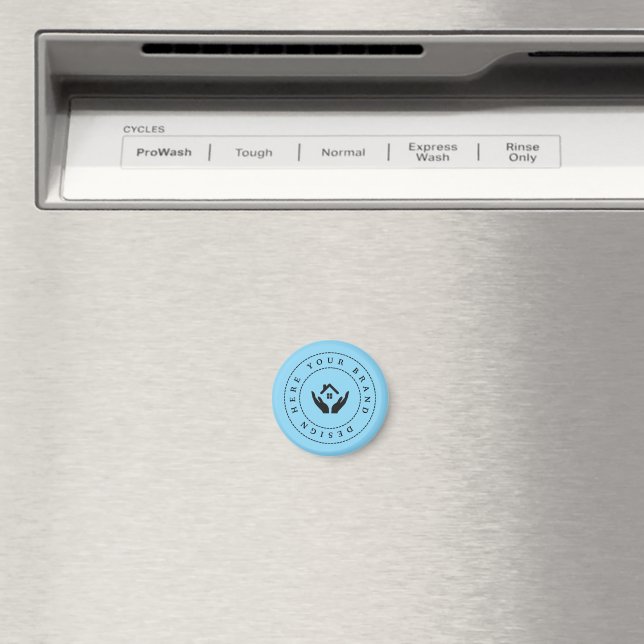 Einfache Minimalistische Logo- und Textwerbung Magnet (In Situ (Geschirrspüler))