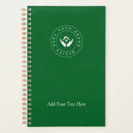 Einfache Minimalistische Logo- und Textwerbung Planer