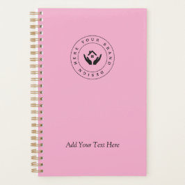 Einfache Minimalistische Logo- und Textwerbung Planer