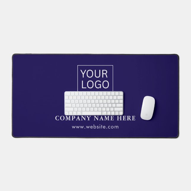 Einfache Minimalistische Logo- und Textwerbung Schreibtischunterlage (Tastatur & Maus)