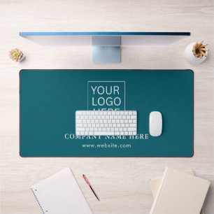 Einfache Minimalistische Logo- und Textwerbung Schreibtischunterlage
