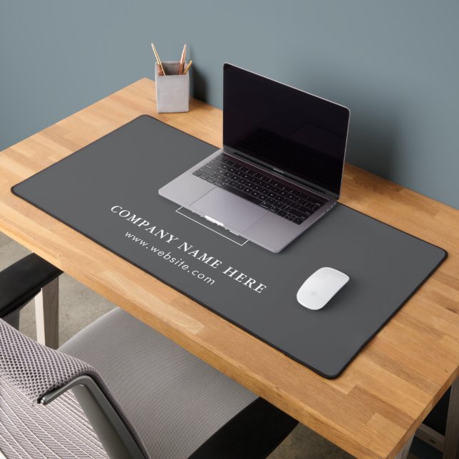 Einfache Minimalistische Logo- und Textwerbung Schreibtischunterlage (Büro 2)