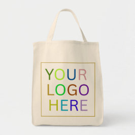 Einfache Minimalistische Logo- und Textwerbung Tragetasche