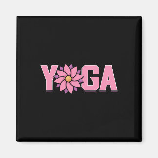 Einfache minimalistische Lotusblumen-Yoga Magnet