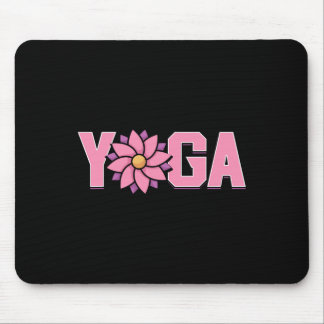 Einfache minimalistische Lotusblumen-Yoga Mousepad