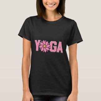 Einfache Minimalistische Lotusblumen-Yoga T-Shirt