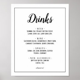 Einfache Minimalistische Mahlzeiten Poster