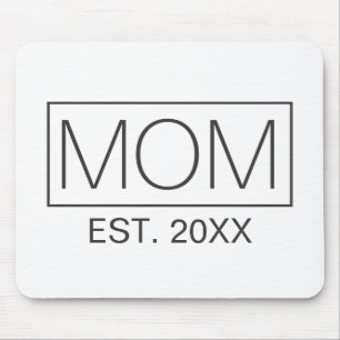 Einfache Minimalistische Mama Typografie Mauspad