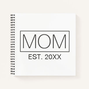 Einfache Minimalistische Mama Typografie   Noteboo Notizbuch