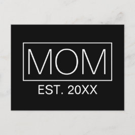 Einfache Minimalistische Mama Typografie | Postkar Postkarte