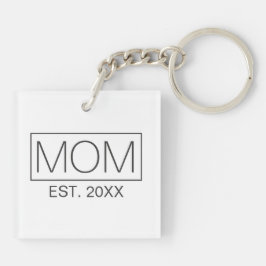 Einfache Minimalistische Mama Typografie| Schlüsse Schlüsselanhänger