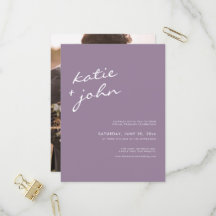Einfache Minimalistische Mauve Lila virtuelle Hoch