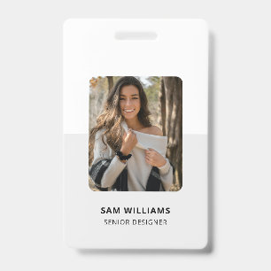 Einfache minimalistische Mitarbeiter-ID Ausweis