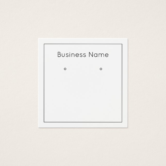 Einfache minimalistische, moderne Ohrring-Grafikka (Vorderseite)