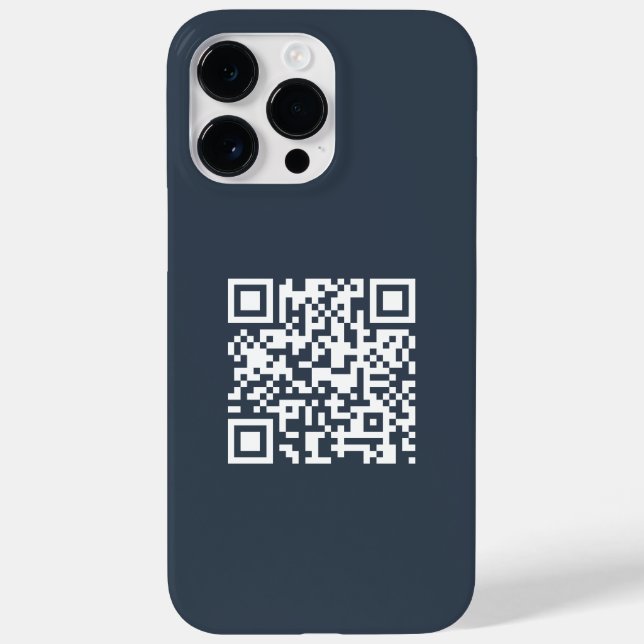 Einfache Minimalistische moderne QR-Kodizes Case-Mate iPhone 14 Pro Max Hülle (Rückseite)