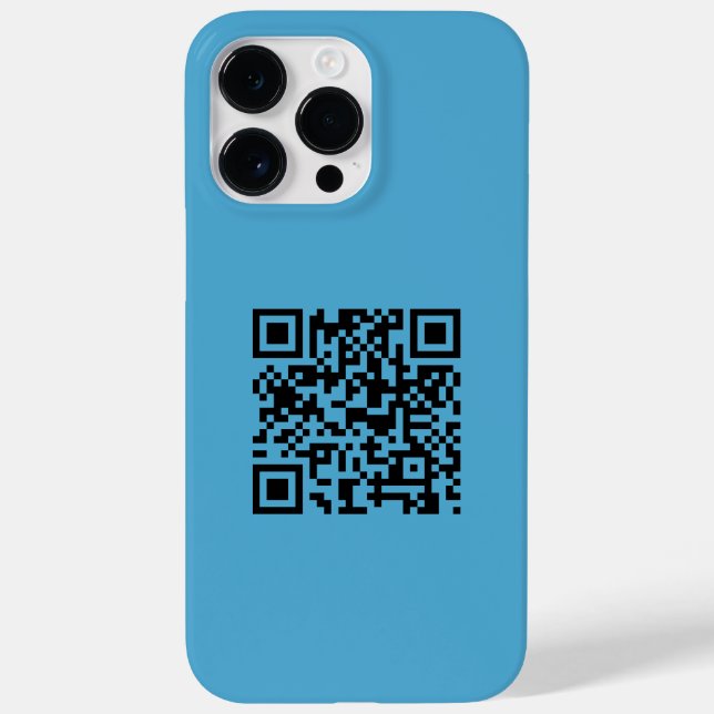 Einfache Minimalistische moderne QR-Kodizes Case-Mate iPhone 14 Pro Max Hülle (Rückseite)
