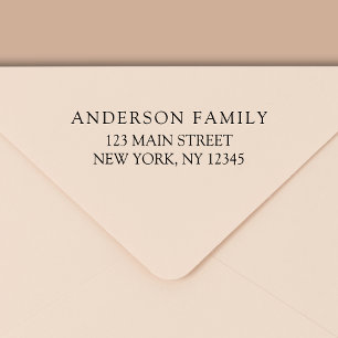 Einfache Minimalistische moderne Rücksendeadresse Permastempel