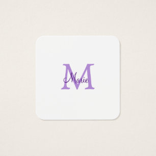 einfache minimalistische Monogramm-Name in rosa ro