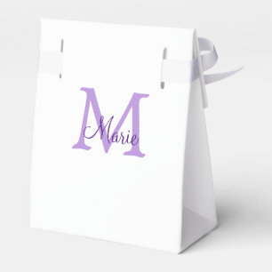 einfache minimalistische Monogramm-Name in Rosa Ro Geschenkschachtel