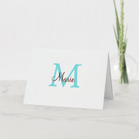 einfache minimalistische Monogramm-Wurfdecke in Ro