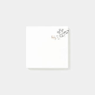 Einfache Minimalistische Niedliche Giraffe Post-it Klebezettel