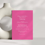 Einfache Minimalistische Niedliche Hot-Pink-Kinder Einladung<br><div class="desc">Einfache Minimalistische Klassik Niedliche Hot-Pink-Kinderdusche Einladung</div>