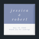 Einfache Minimalistische Pastellverheiratung Magnet<br><div class="desc">Ein schlichter und minimalistischer Hochzeitsref-Magnet mit luftigem,  pastellfarbenem und weißem Thema. Perfekt geben immer für Ihre Hochzeit.</div>