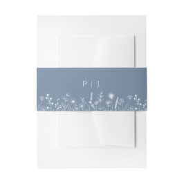 Einfache Minimalistische Periwinkle-Wildblume Hoch Einladungsbanderole