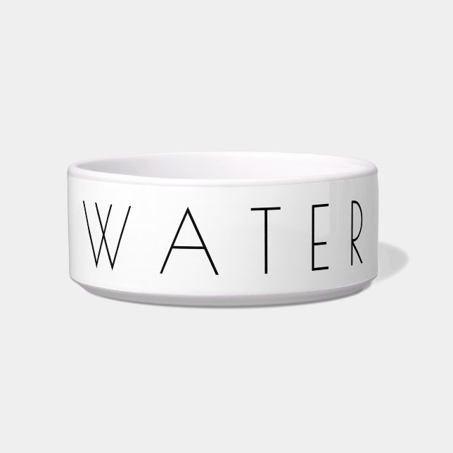 Einfache Minimalistische Pet-Wasserschale Napf (Vorderseite)
