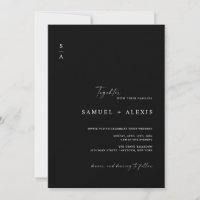 Einfache Minimalistische QR Code Foto Hochzeit