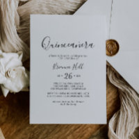 Einfache Minimalistische Quinceañera