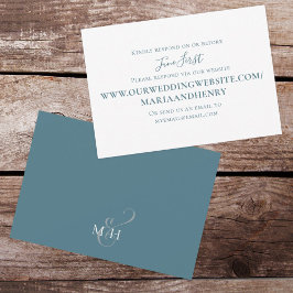 Einfache Minimalistische Reaktion über Website Sim RSVP Karte