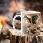 Einfache Minimalistische Rounded-Edge-Foto-Paare Kaffeetasse<br><div class="desc">Dieses Design ist ideal für den Valentinstag, Hochzeiten, Verlobungen oder einfach nur alltägliche Feiern der Liebe mit Ihren bedeutendsten anderen. Es besteht aus vier abgerundeten Fotos pro Seite (zwei kleine Quadrate und zwei Rechtecke) und den Namen des Ehepaares in der Mitte der vier Fotos, die auf beiden Seiten wiederholt werden....</div>