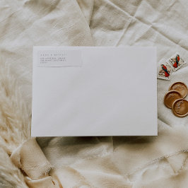 Einfache Minimalistische Rücksendeadresse